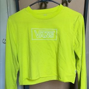 Vans Yellow Cropped long sleeve